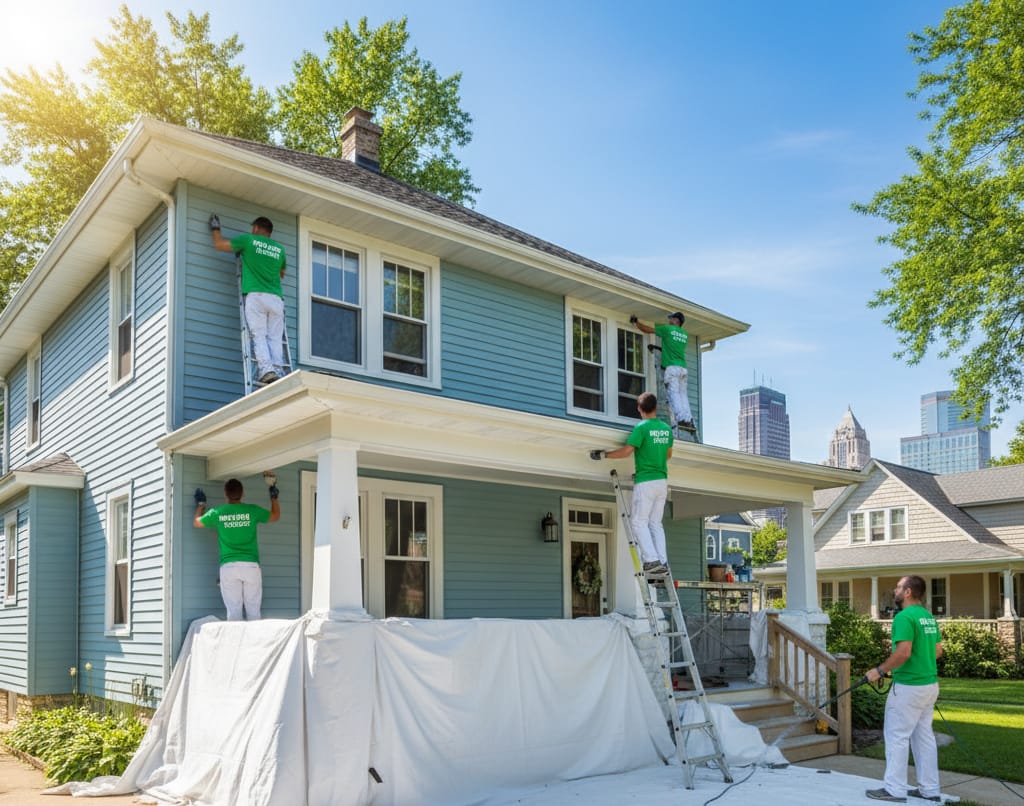 WOW1DAY Milwaukee | Best Time to Paint Exterior in Milwaukee: Your Complete 2025 Guide Best Time to Paint Exterior in Milwaukee 2025 Weather Guide - WOW 1 Day Painting
